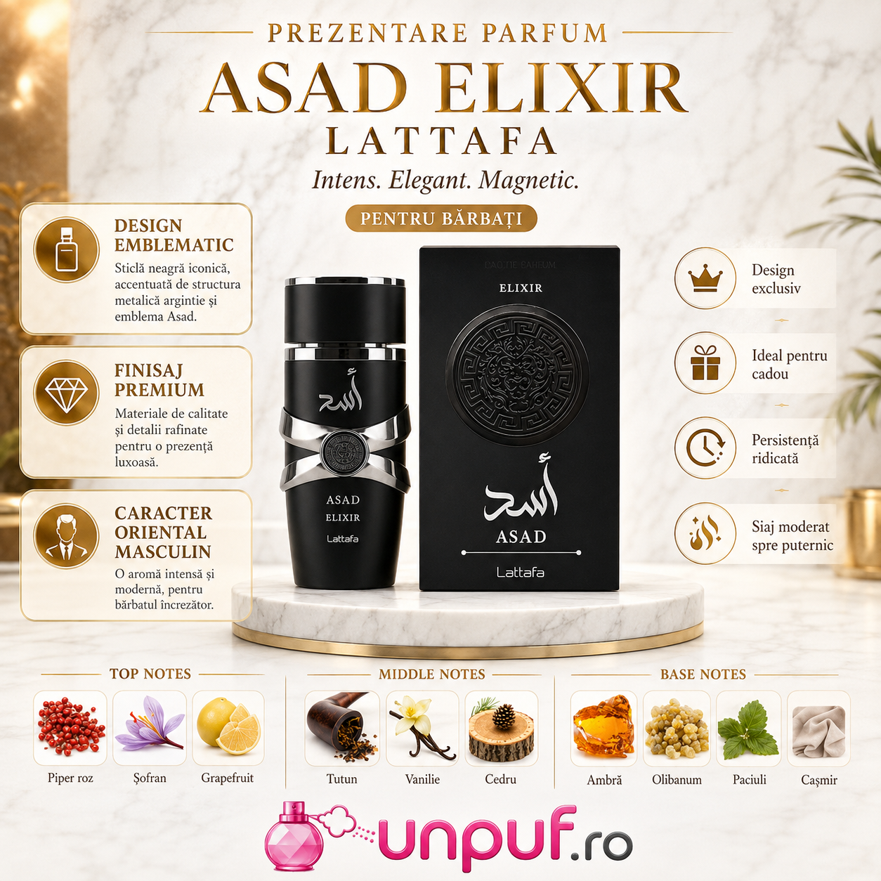 Parfum Lattafa Asad Elixir Eau de Parfum pentru bărbați 100 ml